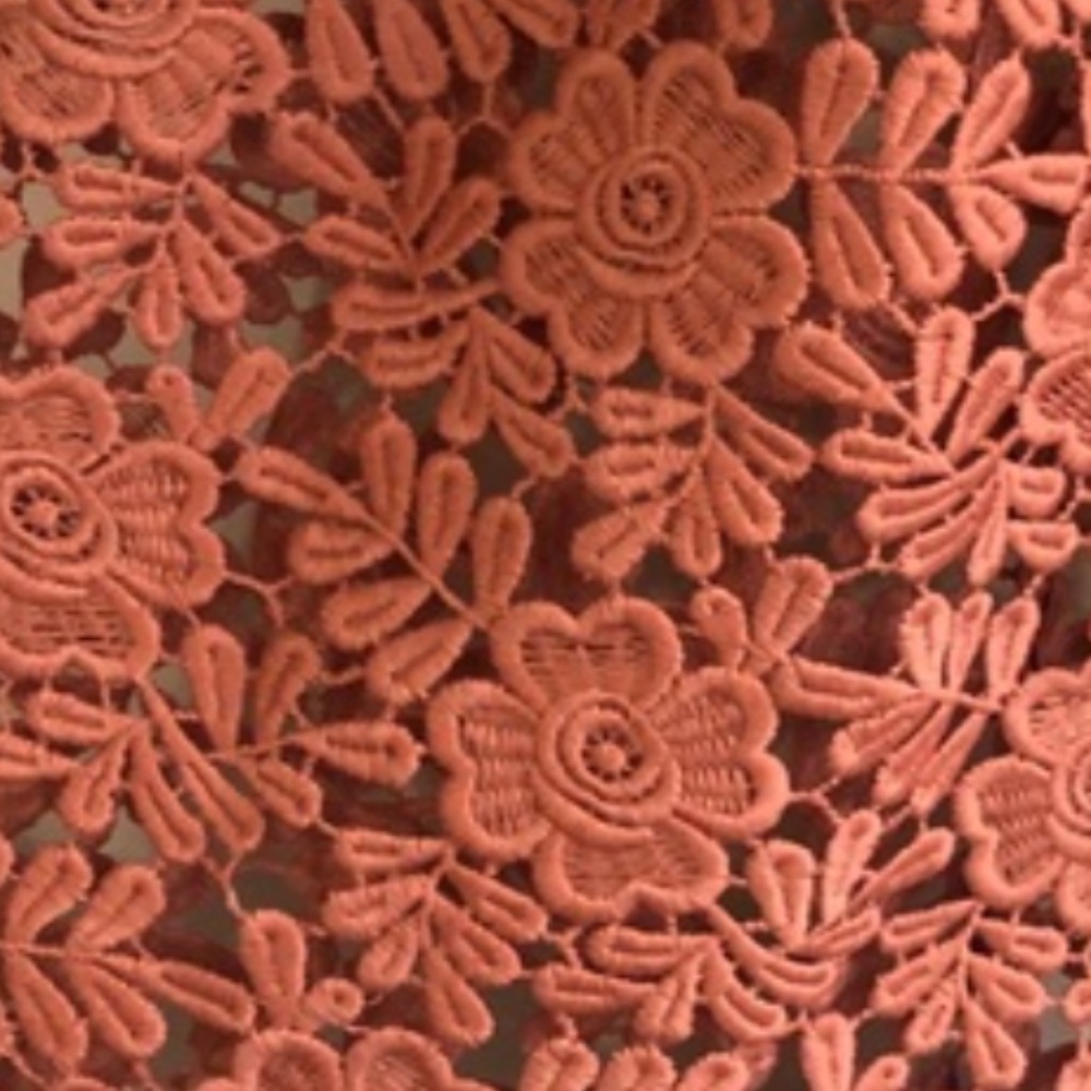 Alice + Olivia Pasha mid Bell Sleeve Floral Lace crew neck tunic Top. - Picture 3 of 4